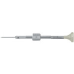 Tournevis d'horloger en acier inox, Ø 1.40 mm, tête ergonomique en matière synthétique POM autolubrifiant, avec tambour