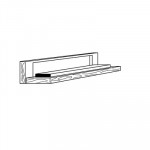 Pierre Degussit rectangulaire, 150 x 25 x 15 mm,  grain fin