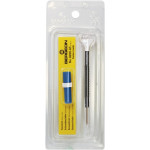 Tournevis d'horloger en aluminium 100% antimagnétique, Ø 0.60 mm, avec membrane en élastomère, tête ergonomique en matière synthétique POM autolubrifiant, avec 2 mèches de rechange en tube plastique