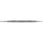 Outil aux barrette en acier avec pointe standard et fourchette fine, longueur 145 mm