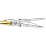 Pince aux tenons en fonte aluminium, avec mâchoires en laiton, longueur 125 mm