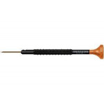 Tournevis d'horloger en aluminium 100% antimagnétique, Ø 0.50 mm, avec membrane en élastomère, tête ergonomique en matière synthétique POM autolubrifiant