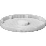 Panier en matière synthétique sans séparations, hauteur 8 mm, Ø 80 mm