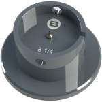 Porte-mouvement standard Bergeon, calibre 8 1/4’’’, en aluminium anodisé