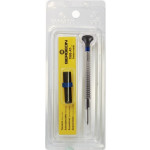 Tournevis d'horloger à profilé spécial, Ø 2.50 mm, en acier inox, tête ergonomique en matière synthétique POM autolubrifiant, avec 2 mèches de rechange en tube plastique