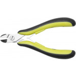 Pince à couper de côté, bec court, coupe semi-flush, antistatique, en acier allié au chrome 63 HRC, longueur 120 mm