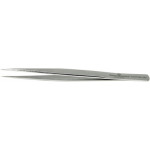 Brucelles en acier carbone nickelé, pointes HH, longueur 115 mm
