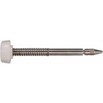Broche de rechange, bouton blanc, Ø 1.00 mm