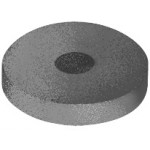 Meule en caoutchouc aggloméré avec poudre de carbure de silicium, rouge tendre Ø 22 mm, épaisseur 3.5 mm sans tige