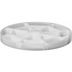 Panier en matière synthétique avec 16 séparations, hauteur 8 mm, Ø 80 mm