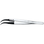 Brucelles avec embouts remplaçables en teflon, pointes 7, longueur 130 mm
