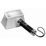 Loupe à éclairage électrique avec champ visuel 45 x 90 mm, grossissement 2,5 x