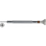 Tournevis d'horloger à mèche cruciforme "Phillips", Ø 3.00 mm, en acier inox, tête ergonomique en matière synthétique POM autolubrifiant