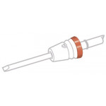 Bague d'identification orange-foncé, en aluminium anodisé, Ø 1.80 mm