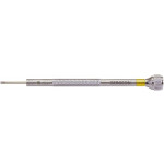 Tournevis d'horloger en laiton chromé, Ø 0.80 mm