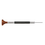 Tournevis d'horloger en acier inox, Ø 3.00 mm,  avec membrane en élastomère, tête ergonomique en matière synthétique POM autolubrifiant