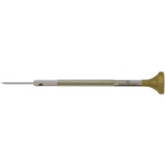 Tournevis d'horloger en acier inox, Ø 0.70 mm, tête ergonomique en matière synthétique POM autolubrifiant