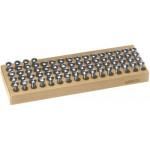 Assortiment de 68 pinces americaines sur socle bois