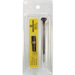 Tournevis d'horloger à profilé spécial, Ø 1.30 mm, en acier inox, tête ergonomique en matière synthétique POM autolubrifiant, avec 2 mèches de rechange en tube plastique