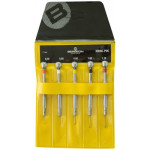 Assortiments de 5 tournevis d'horloger en laiton chromé
