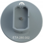 Porte-mouvement spécifique ETA 280.002, calibre 3 3/4’’’ x 6 3/4’’’, en aluminium anodisé