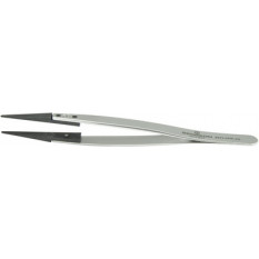 Brucelles avec embouts remplaçables en fibre de carbone, pointes 2A, longueur 130 mm
