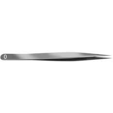 Brucelles en acier carbone Dumont, pointes 0, longueur 120 mm
