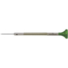 Tournevis d'horloger en acier inox, Ø 2.20 mm, tête ergonomique en matière synthétique POM autolubrifiant