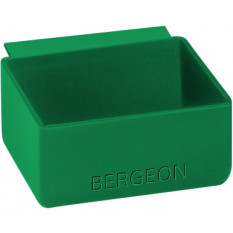 Boîte en plastique vert, 58 x 41 x 25 mm