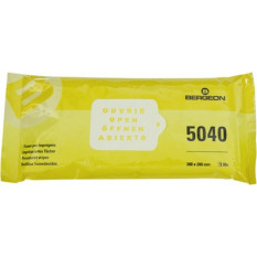 Tissus pré-imprégnés d'éthanol, pour le nettoyage de pièces ou de surfaces grasses, 200 x 200 mm, en paquet de 30 pièces