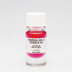 Huile MOEBIUS de test N° 3, pour vérifier l'efficacité de l'épilame sur une surface, 5 ml