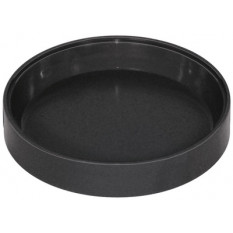 Godet à fournitures rond en plastique noir, Ø 30 x 10 mm