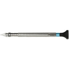 Chasse-aiguilles à tête tournante avec embout en matière synthétique, bleu, Ø 1.50 mm