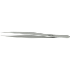 Brucelles en acier antimagnétique B-JET, finition standard, pointes 0, convient pour les travaux nécessitants une précision moindre, longueur 120 mm