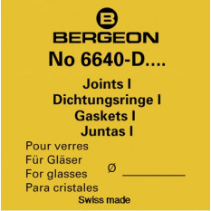 Joint I pour verres minéraux No 168, en paquet de 2 pièces