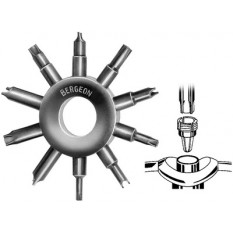Clés pour tubes de pendants, montres de poche (10 tailles différentes)