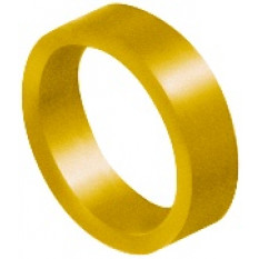 Bague d'identification jaune, en aluminium anodisé, Ø 0.80 mm