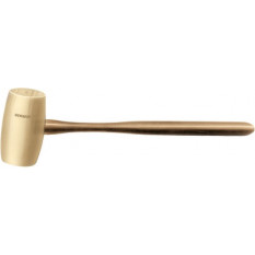 Mailet en buis, manche en bois, forme tonneau, Ø 33 mm