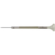 Tournevis d'horloger en acier inox, Ø 1.40 mm, tête ergonomique en matière synthétique POM autolubrifiant