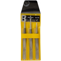 Assortiment de 3 brucelles B-NOX en acier inox, finition soignée, bonne duretée, en pochette plastique