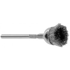 Petite brosse en laiton rude, sur tige Ø 2.35 mm