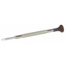 Tournevis d'horloger à mèche hexagonale, Ø 1.50 mm, tête ergonomique en matière synthétique POM autolubrifiant