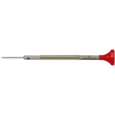 Tournevis d'horloger en acier inox, Ø 1.20 mm, tête ergonomique en matière synthétique POM autolubrifiant