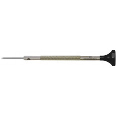 Tournevis d'horloger en acier inox, Ø 1.00 mm, tête ergonomique en matière synthétique POM autolubrifiant
