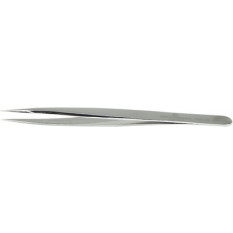 Brucelles en acier carbone nickelé, pointes NN, longueur 115 mm
