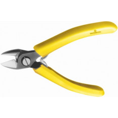 Pince à couper Lindström, en acier suédois, coupe de côté, avec biseaux, ressort de rappel, branches plastifiées, longueur 110 mm
