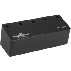 Socle pour 5 tournevis, noir, en matière synthétique POM-C, 98 x 40 x 38 mm