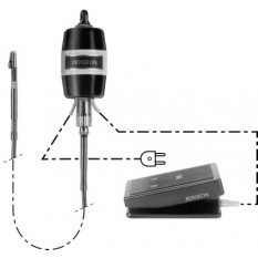 Moteur suspendu, pour fraiser, ébarber, meuler, polir et percer, sens de rotation à droite, jusqu'à 12000 rpm, 120 W, 110 V