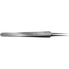 Brucelles en acier carbone Dumont, pointes 5, longueur 110 mm