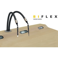 Air-vacuum biflex pour établis, avec 1 soufflette et 1 brossette
